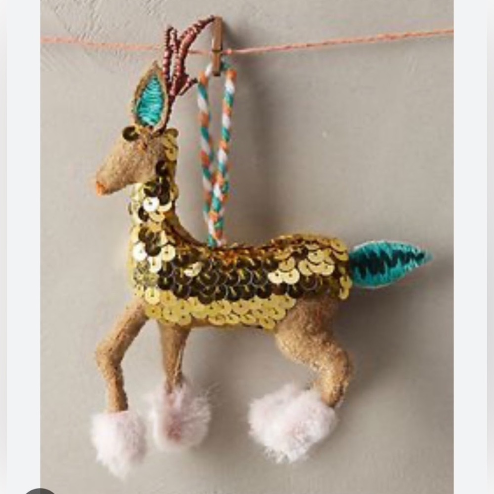 *ISO* Anthropologie Deer Ornament